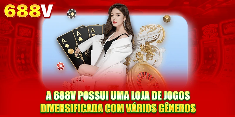 A 688V possui uma loja de jogos diversificada com vários gêneros A 688V possui uma loja de jogos diversificada com vários gêneros