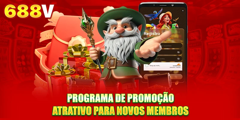 Programa de promoção atrativo para novos membros Programa de promoção atrativo para novos membros