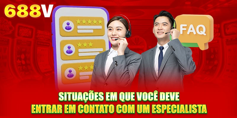 Situações em que você deve entrar em contato com um especialista Situações em que você deve entrar em contato com um especialista