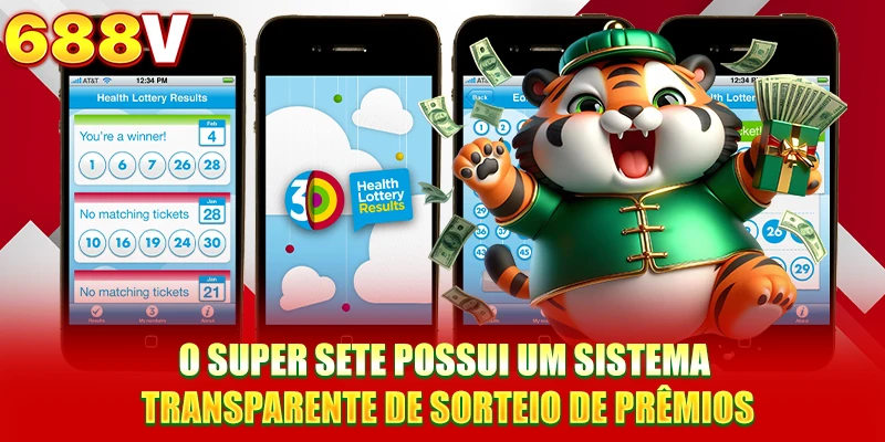 O Super Sete possui um sistema transparente de sorteio de prêmios O Super Sete possui um sistema transparente de sorteio de prêmios