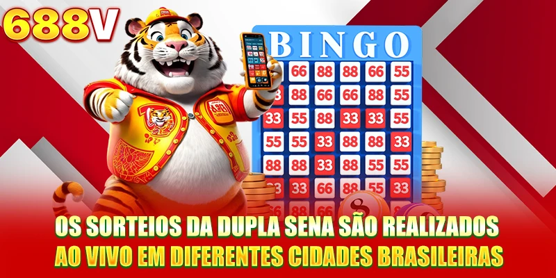 Os sorteios da Dupla Sena são realizados ao vivo em diferentes cidades brasileiras Os sorteios da Dupla Sena são realizados ao vivo em diferentes cidades brasileiras