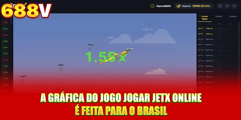 A gráfica do jogo jogar Jetx online é feita para o Brasil A gráfica do jogo jogar Jetx online é feita para o Brasil